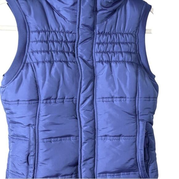 Burton Dry Ride Purple Fur Trim Snowboard Puffer Vest Size Small - Picture 4 of 15